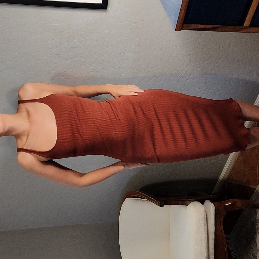LAST CHANCE Rolla Coster Burnt Orange Bodycon Dress